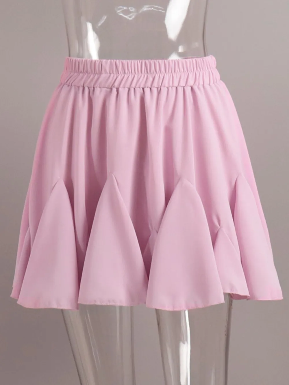 Elastic Waist Ruffled Hem Skirt, image 12