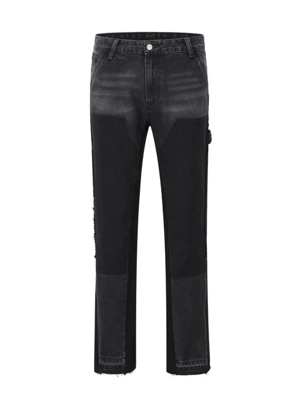 Men's Full Size Washed Straight Leg Jeans Plus Size, image 2