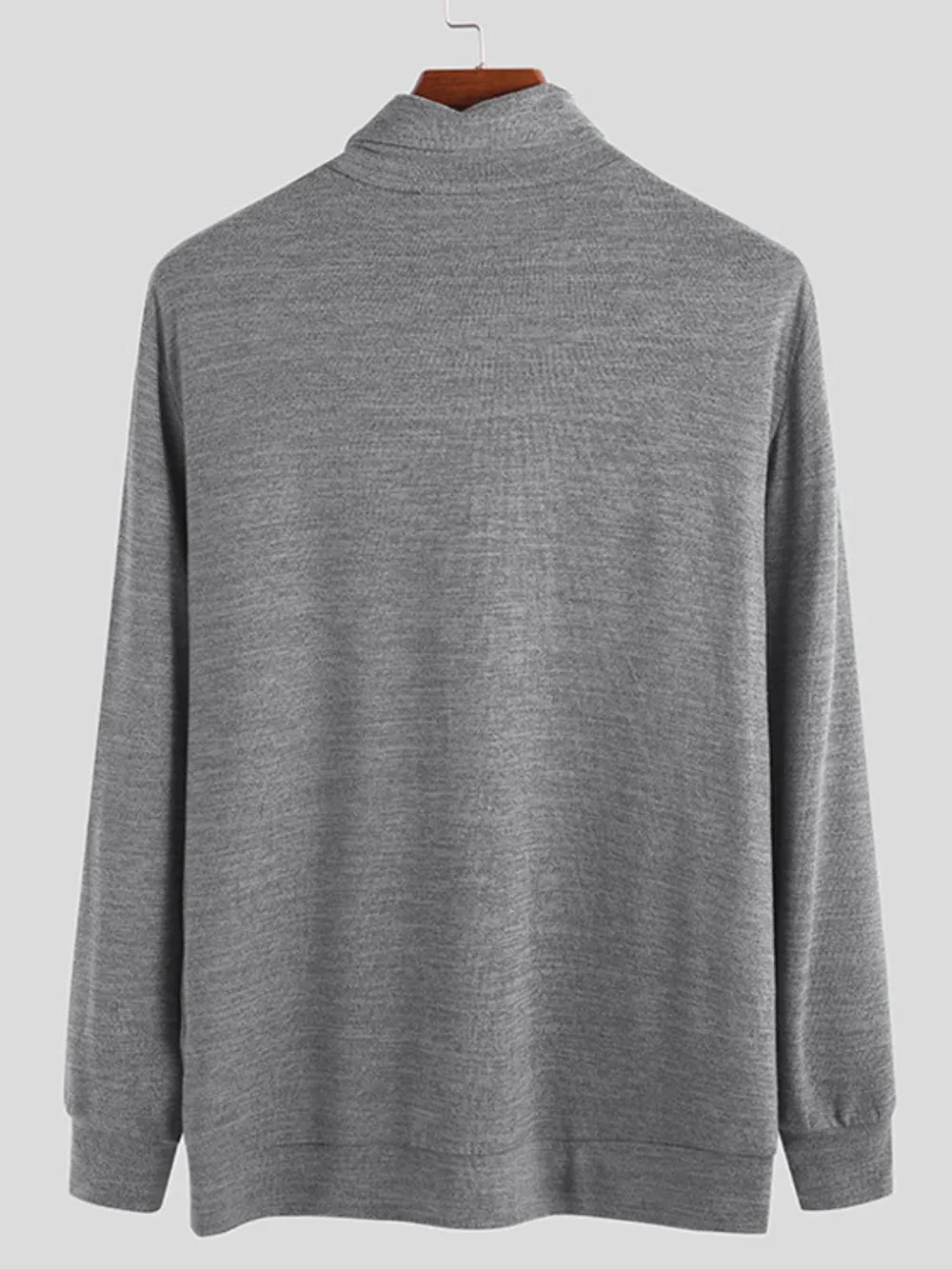 Men's Full Size Turtleneck Long Sleeve Top Plus Size, image 3