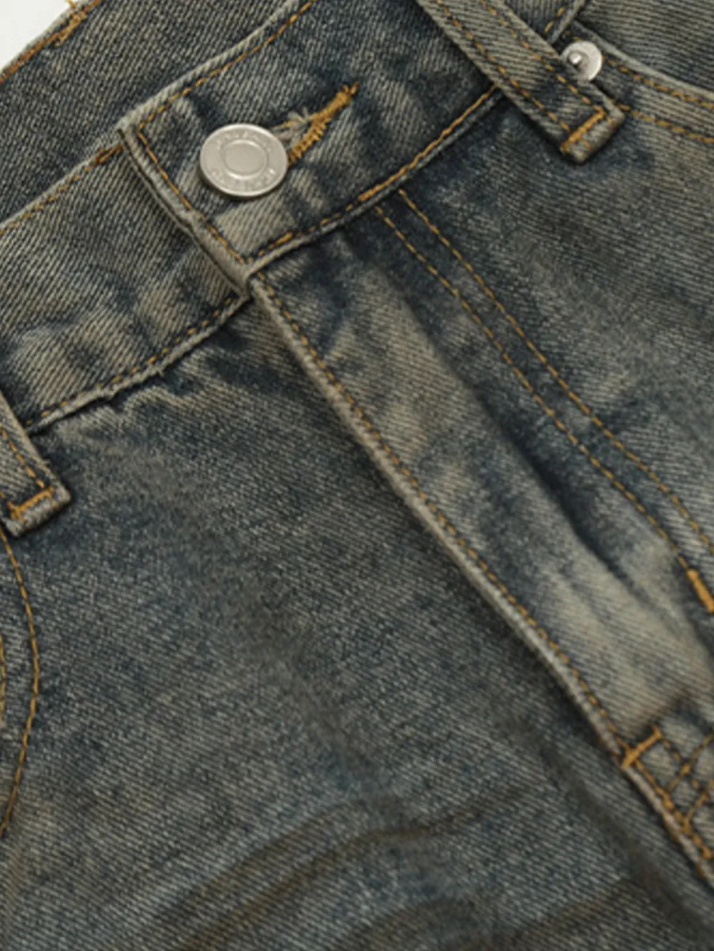 Men's Washed Loose Fit Jeans, image 6