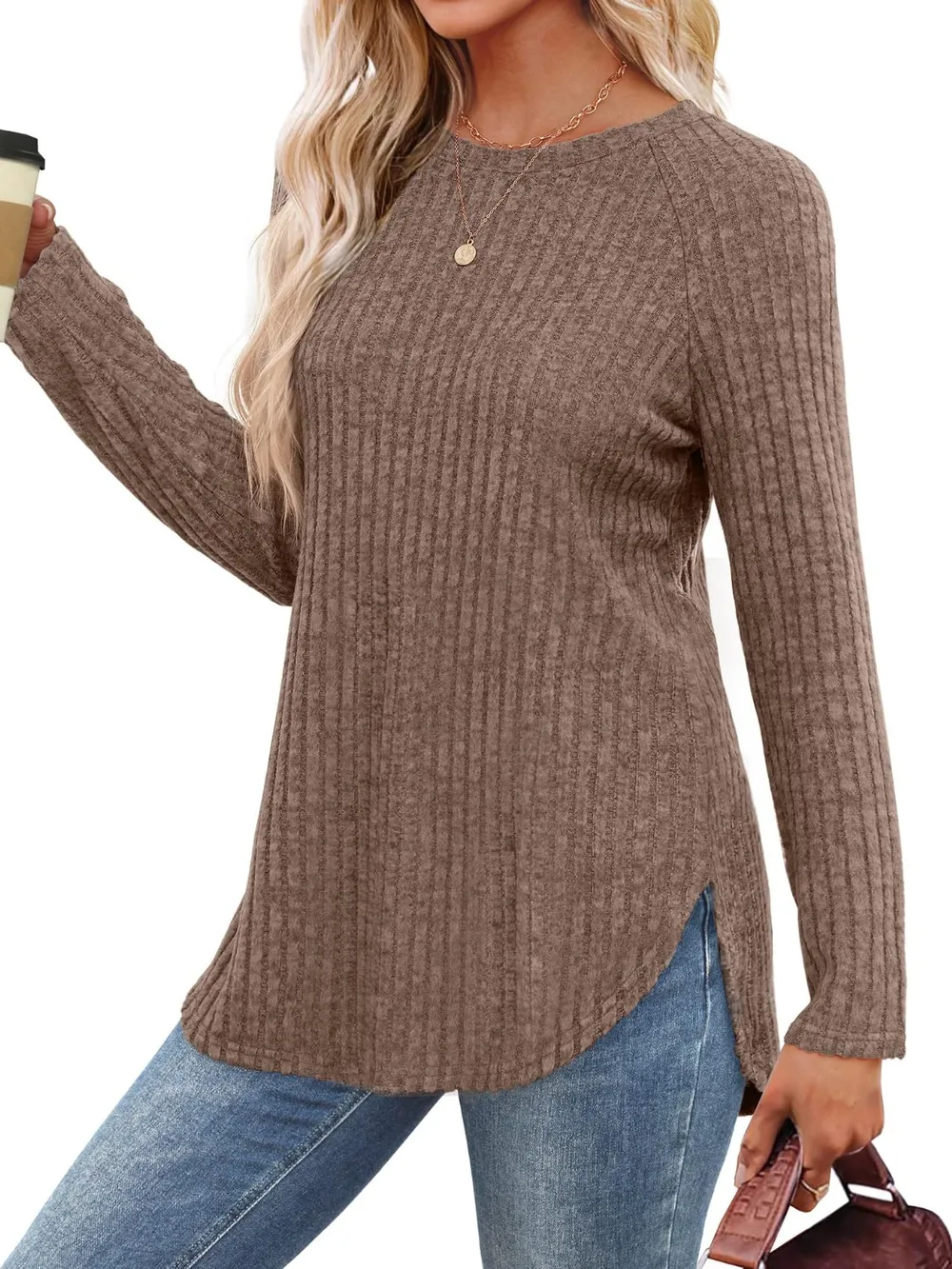 Round Neck Raglan Sleeve T-Shirt, image 5