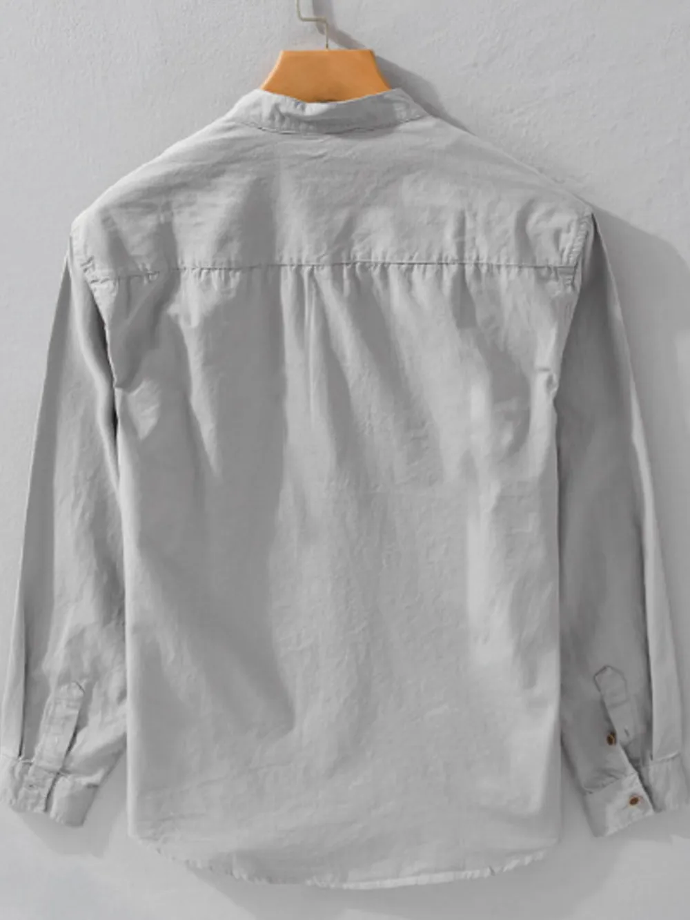 Men's Plus Size Button Up Long Sleeve Shirt, image 3
