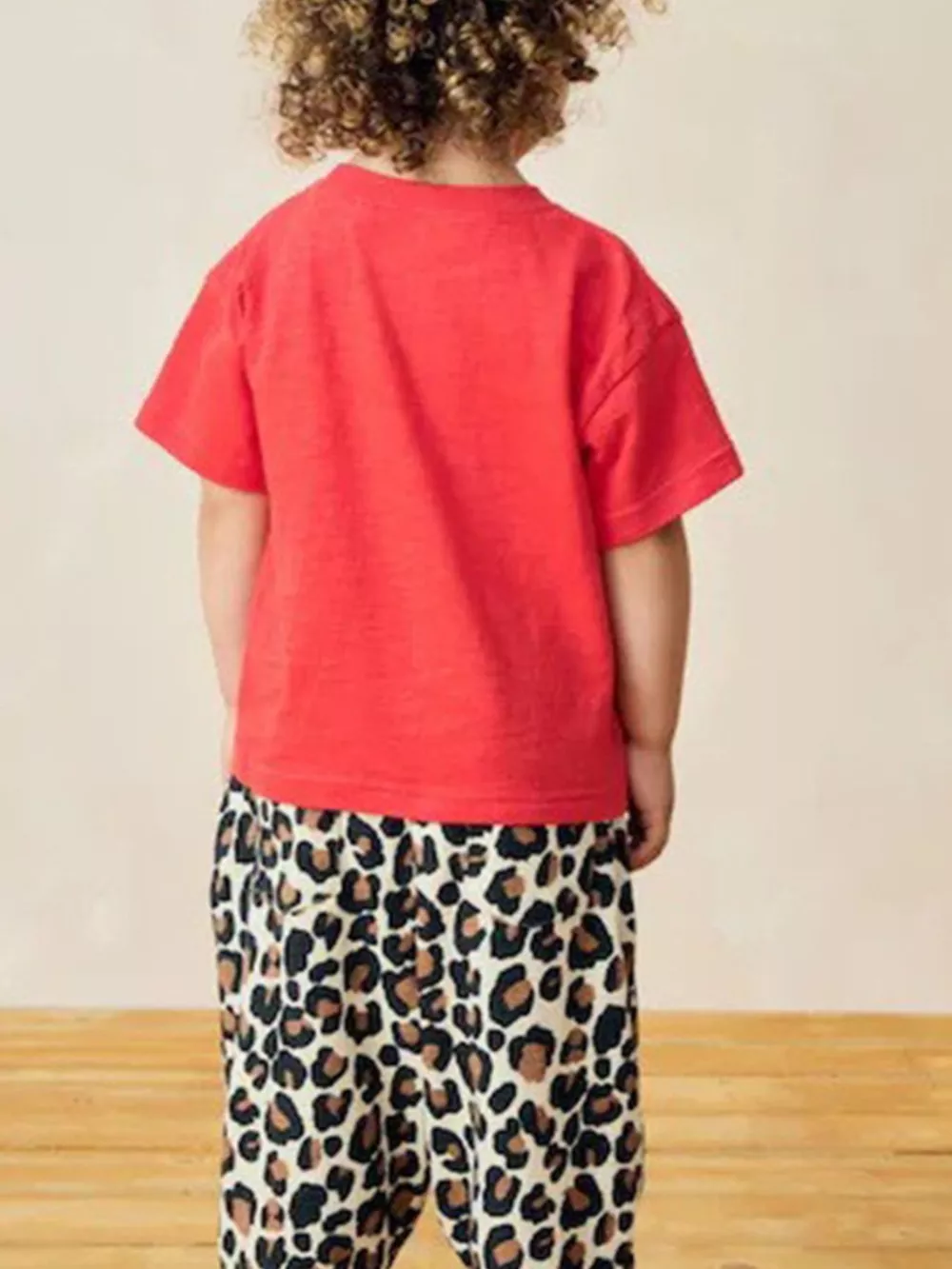 Children's Leopard Graphic Short Sleeve T-Shirt, image 4