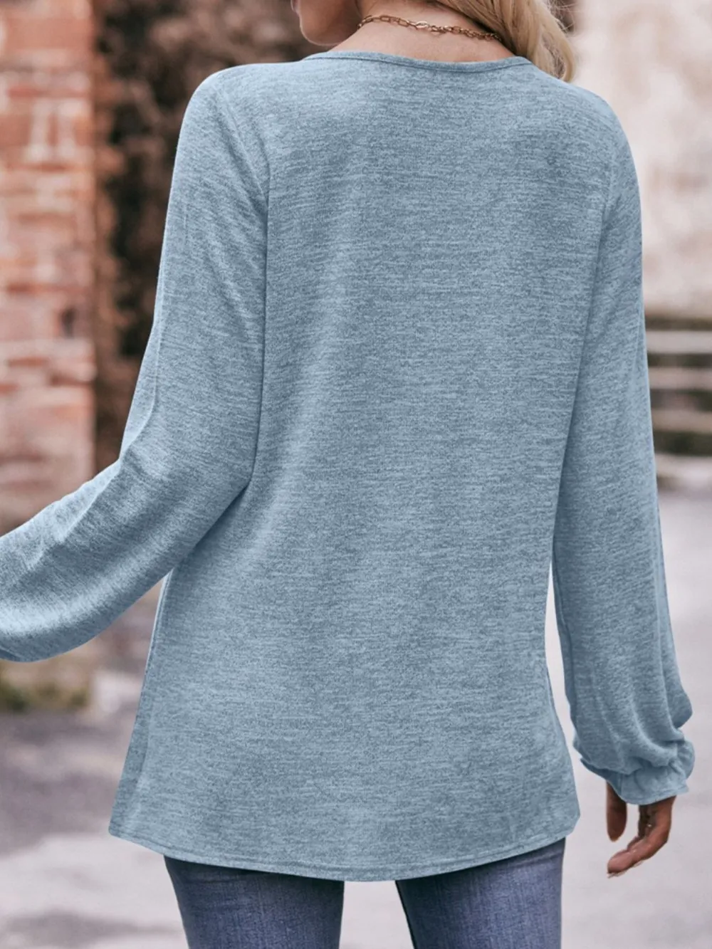 Round Neck Long Sleeve Casual T-Shirt, image 5