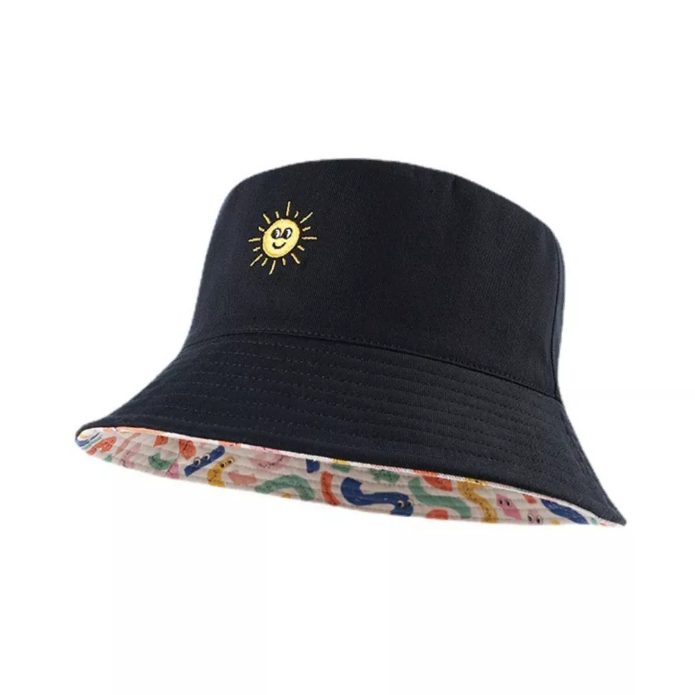 Sun Embroidered Bucket Hat, image 5