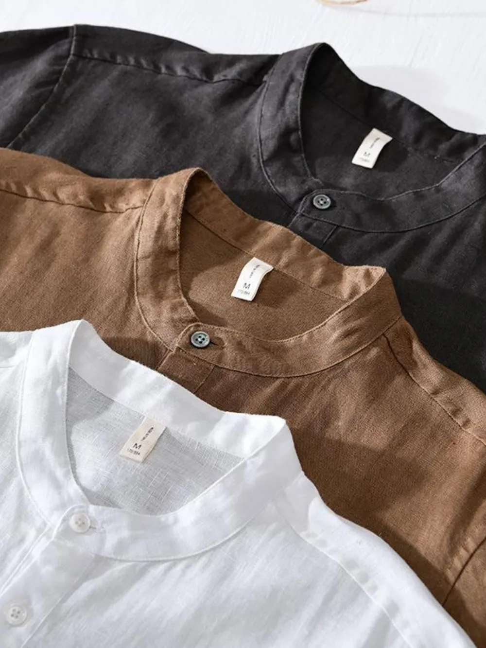 Men's Plus Size Button Detail Short Sleeve Top, image 6