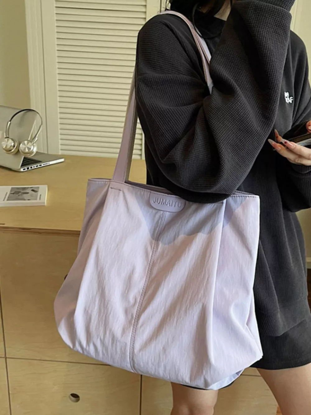 Lightweight Canvas Shoulder Bag, image 6