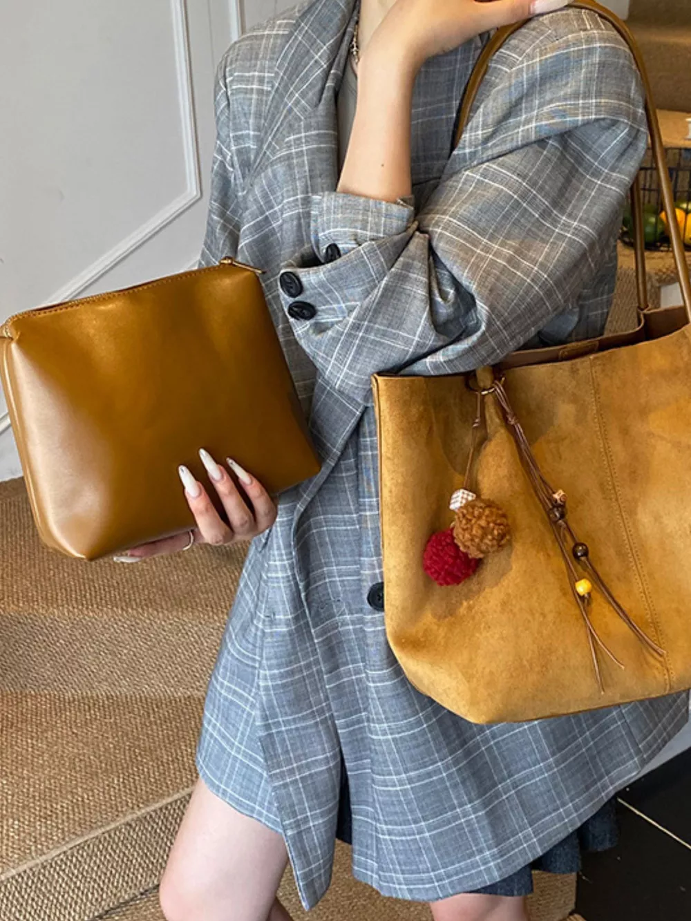 Solid Color Tote Bag, image 6