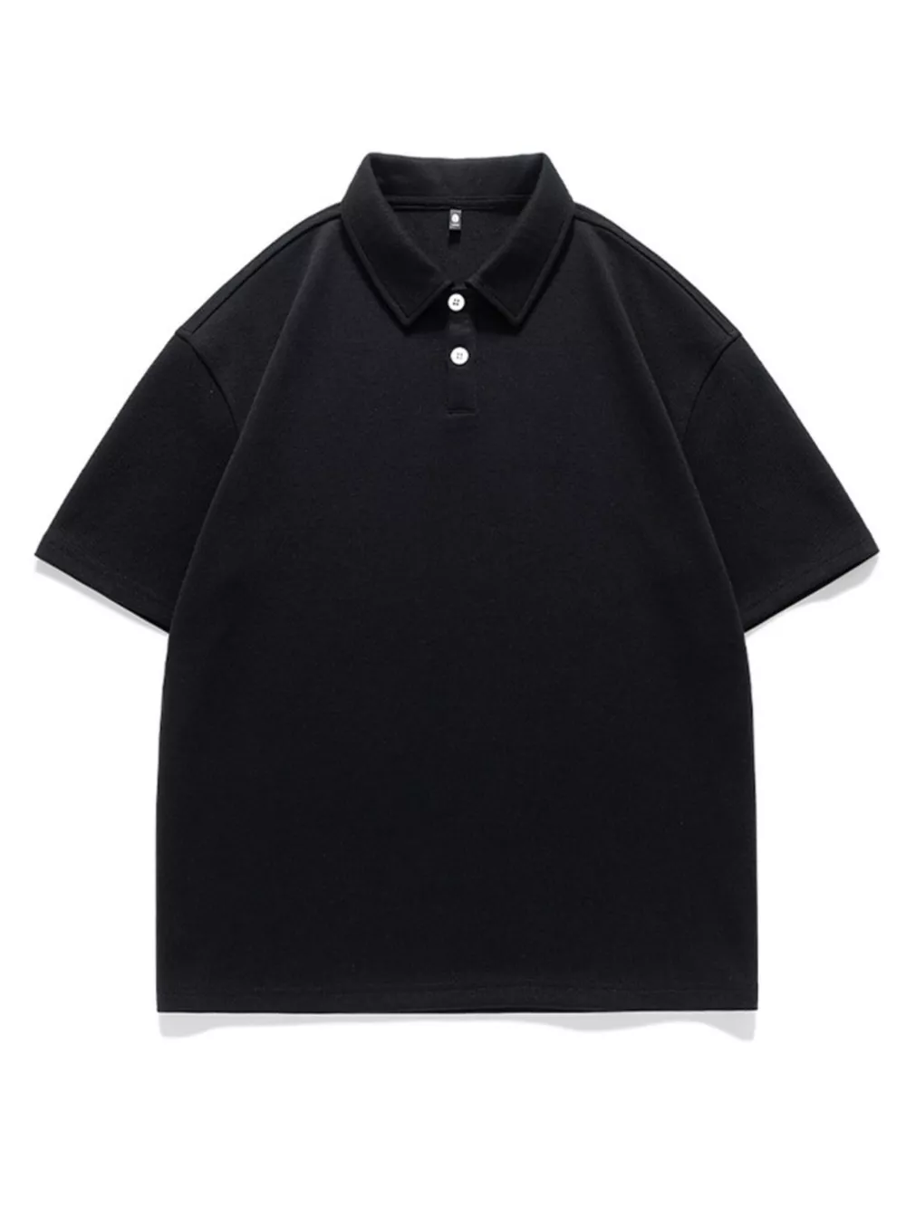 Men's Plus Size Button Detail Short Sleeve Polo, image 2