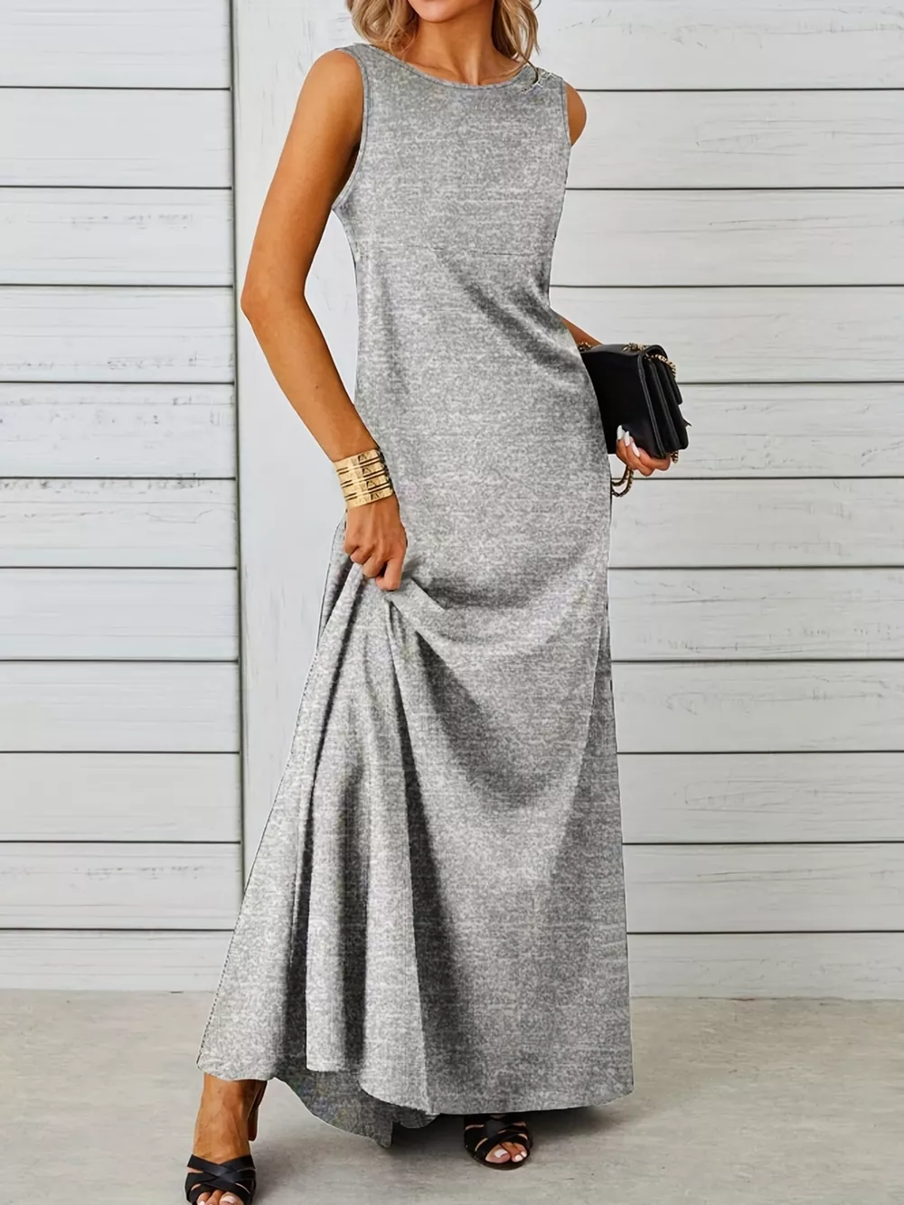 Sleeveless Flowy Maxi Dress, image 17