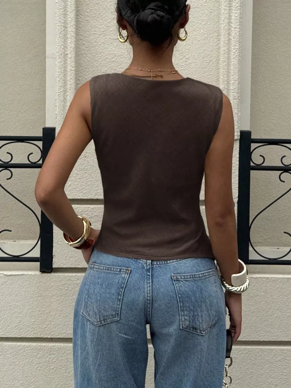 Cowl Neck Cami Top, image 2