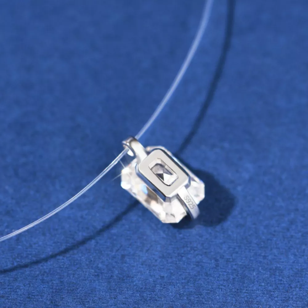 1 Carat Moissanite 925 Sterling Silver Necklace, image 5