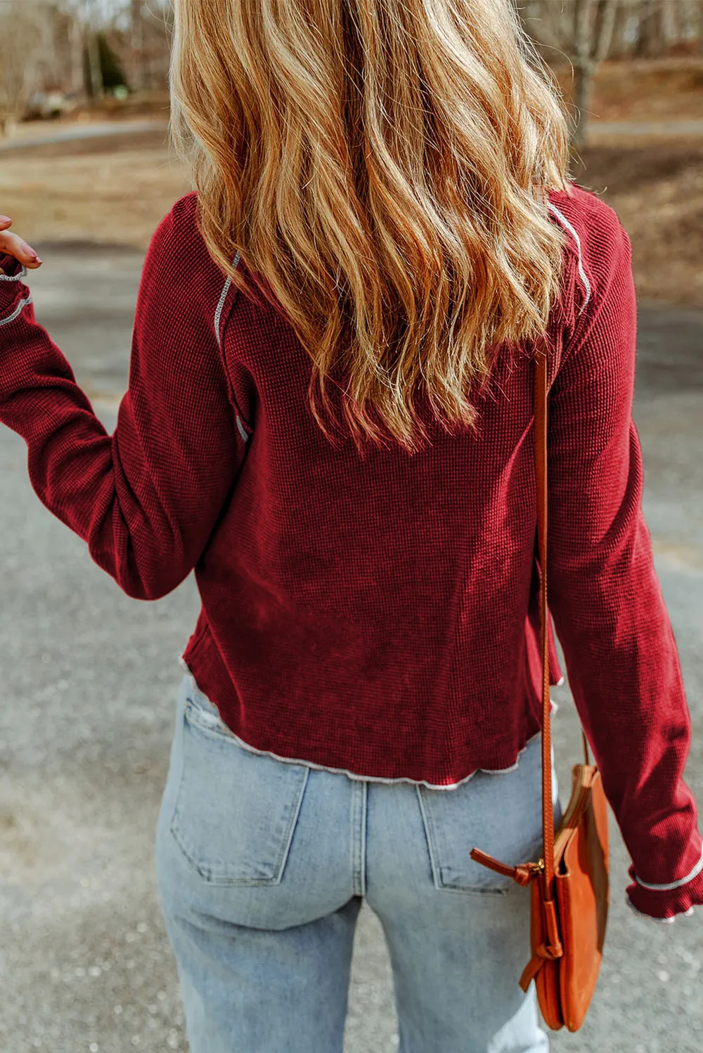Football Round Neck Long Sleeve Sweatshirt, image 4