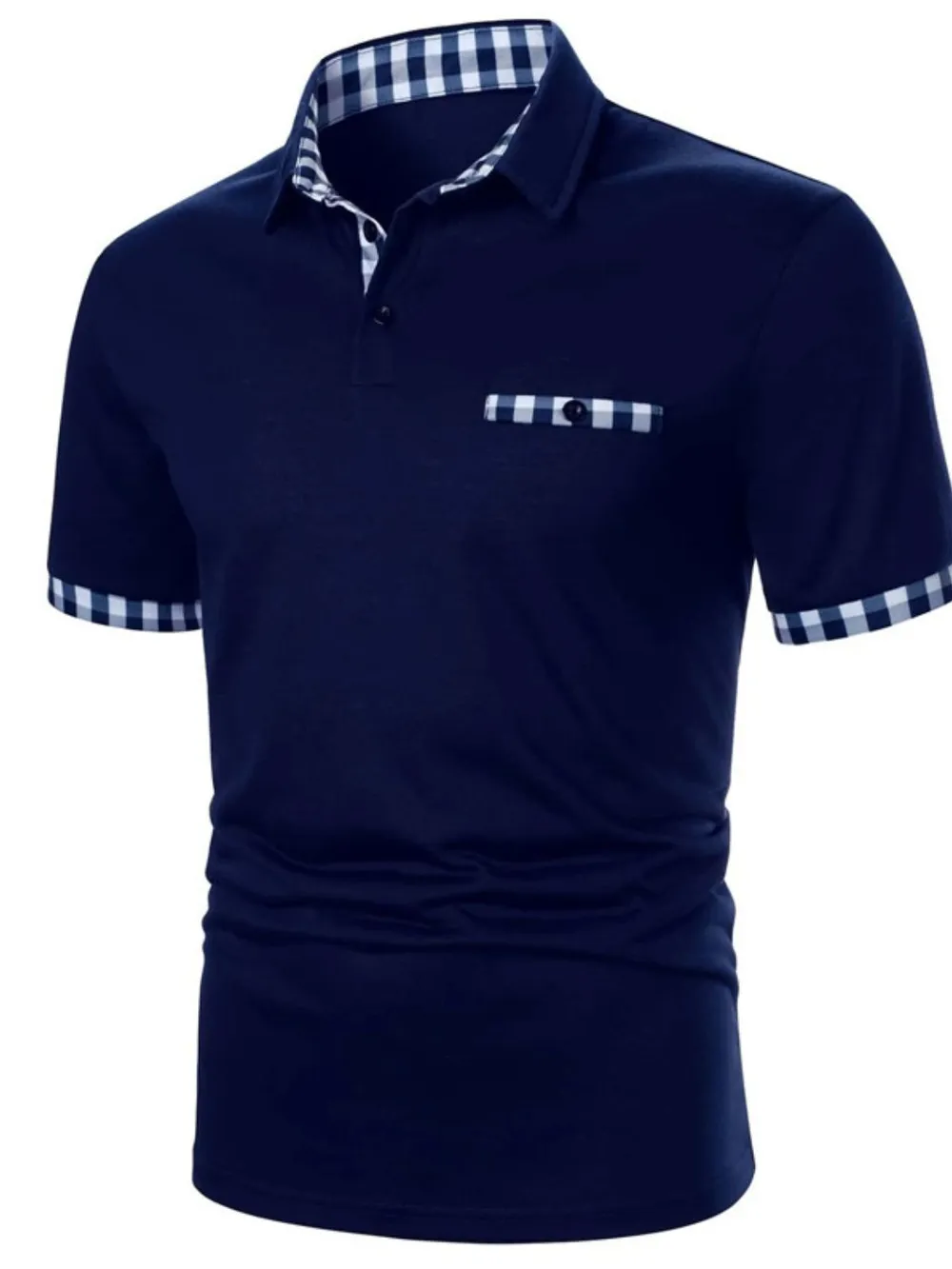 Men's Full Size Collared Neck Short Sleeve Polo Plus Size, image 5