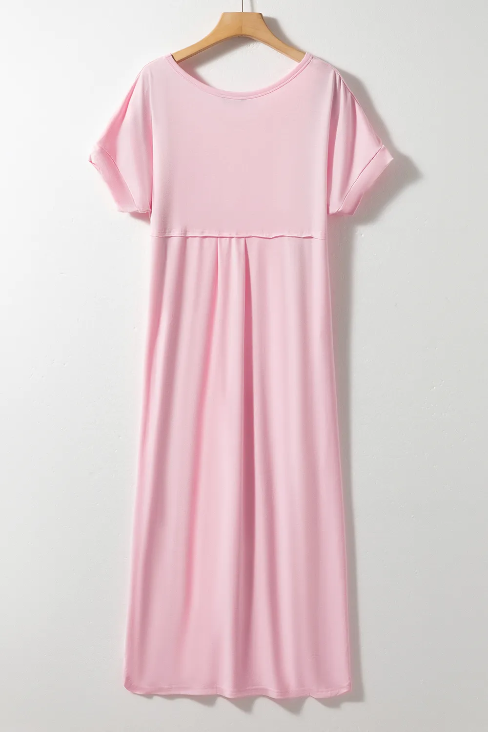 Slit Pocketed V-Neck Short Sleeve Dress, image 7