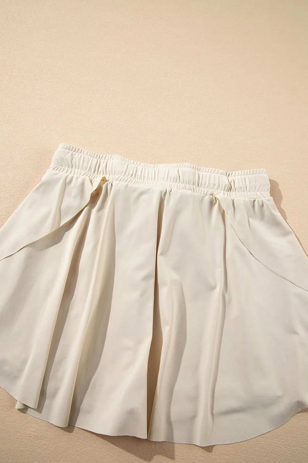 Drawstring High Waist Lined Active Skorts, image 13