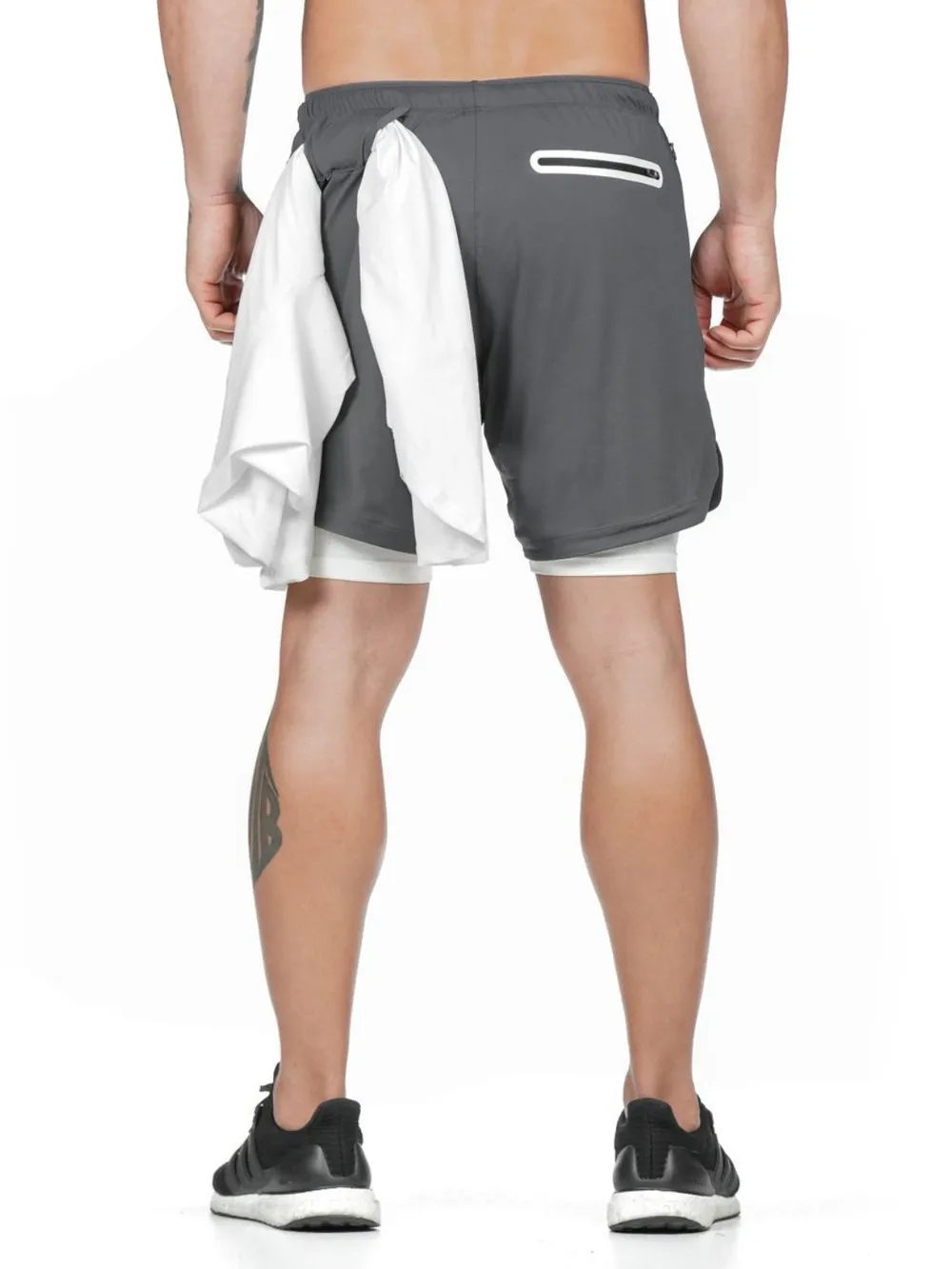 Men's Plus Size Drawstring Shorts, image 5