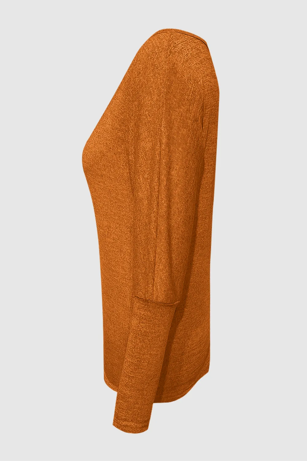 Cutout Round Neck Long Sleeve T-Shirt, image 6