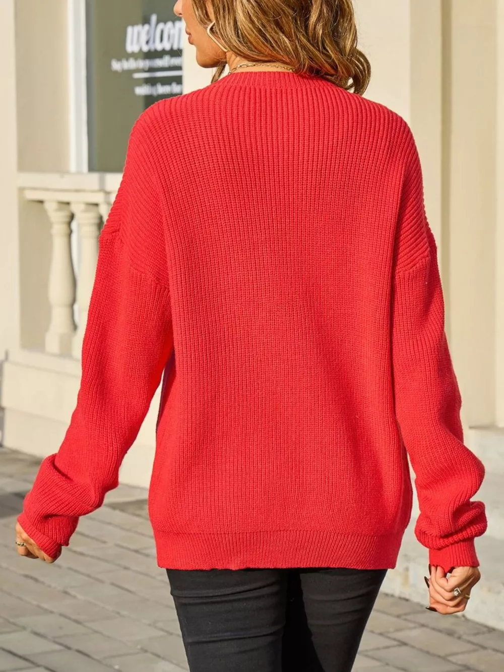 Ribbed Knit Bow-Tie Cardigan, image 11