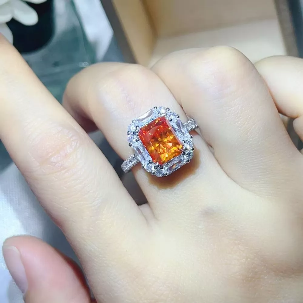 3 Carat Moissanite 925 Sterling Silver Ring, image 6