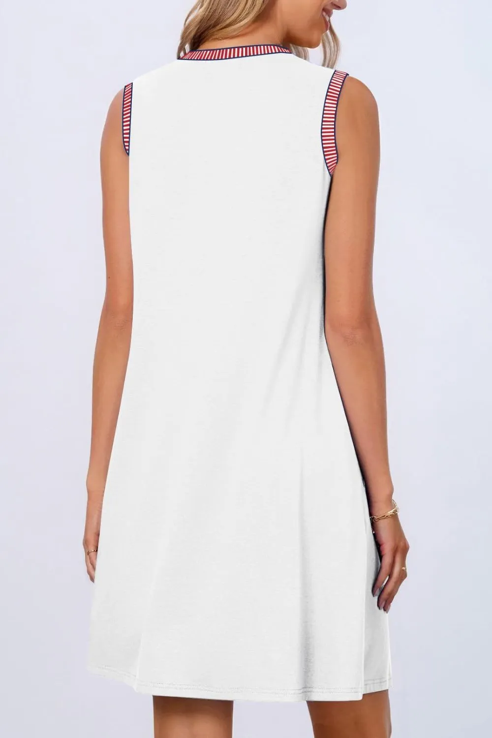 Round Neck Sleeveless Mini Tank Dress, image 11