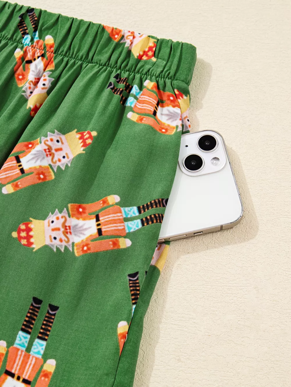 Christmas Nutcracker Button Up Top and Shorts Lounge Set, image 10