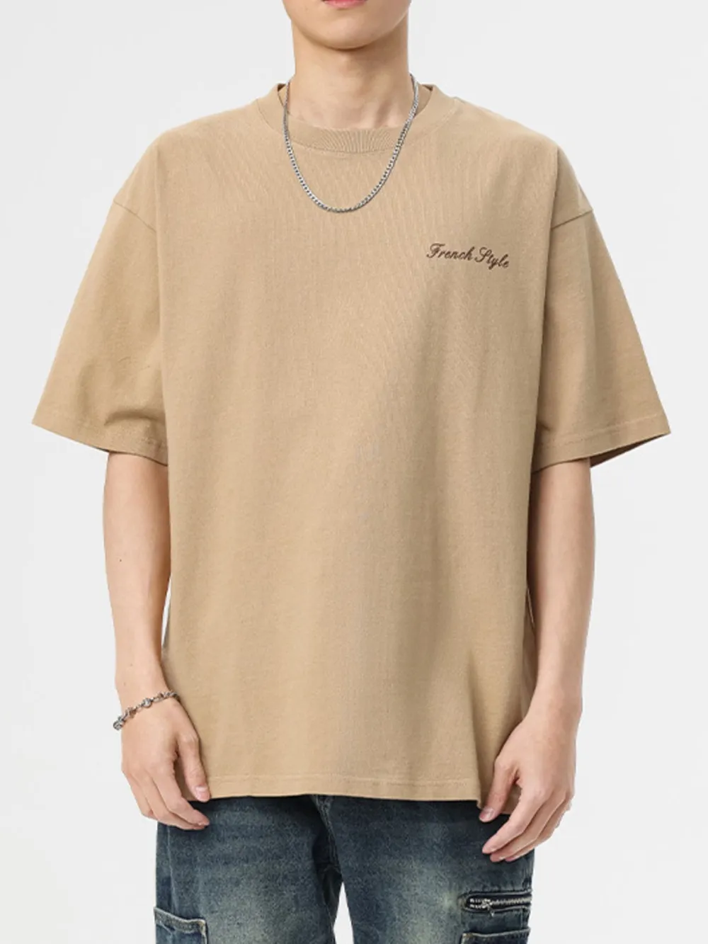 Men's Full Size Basic Style Oversized Round Neck Graphic T-Shirt Plus Size, image 6