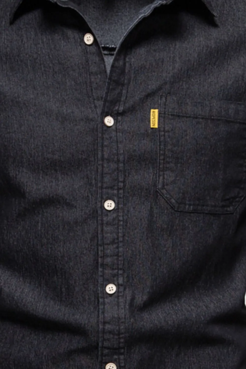 Men's Button-Down Denim Shirt with Chest Pocket, image 8
