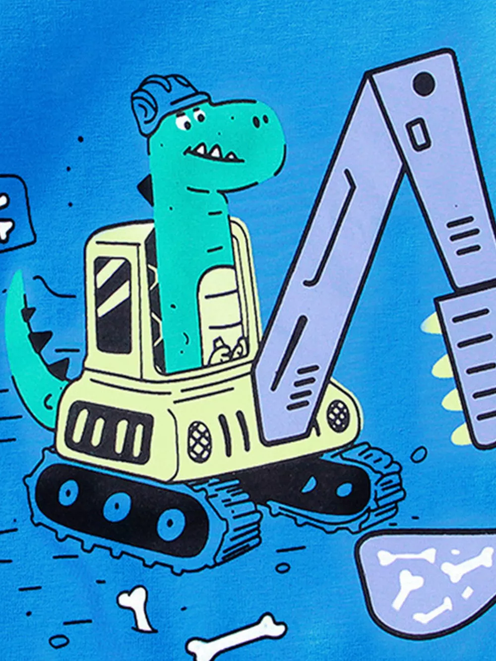 Children's Dinosaur Excavator Graphic T-Shirt, image 3
