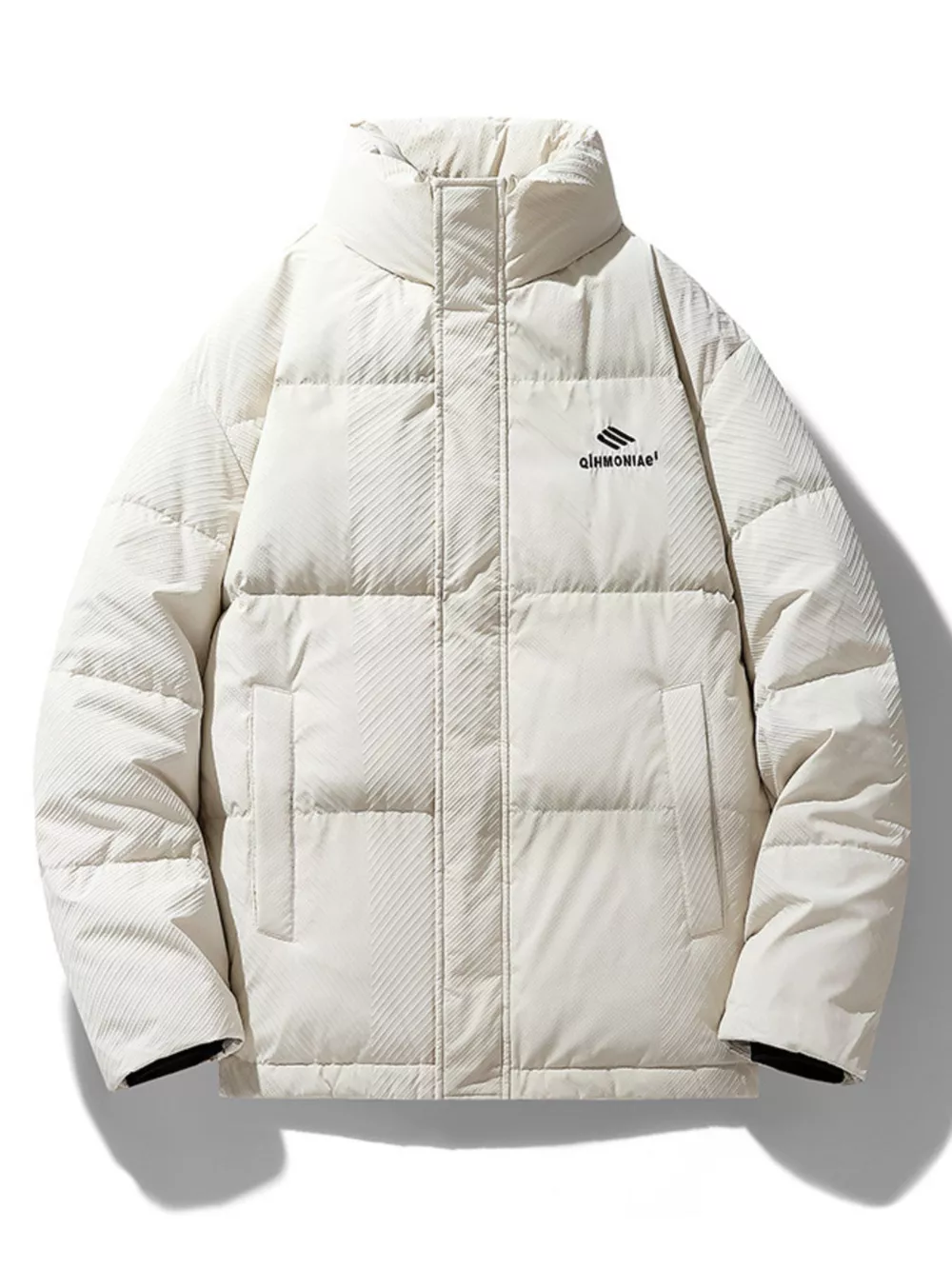 Men's Plus Size Zip Up Padded Puffer Jacket, image 3