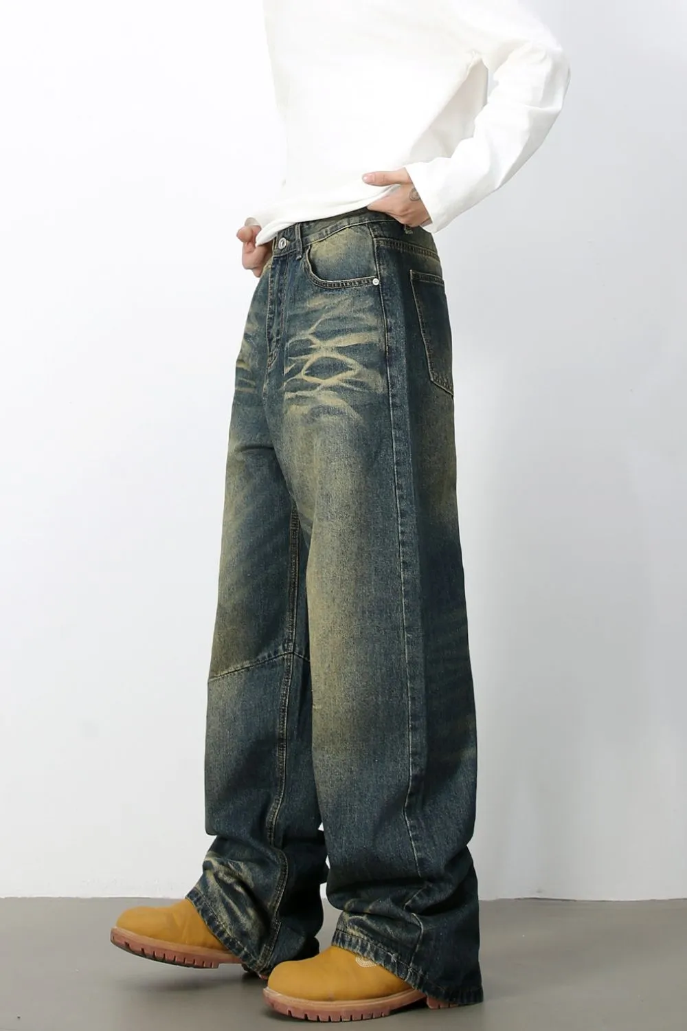Men's Wide Leg Jeans, image 3