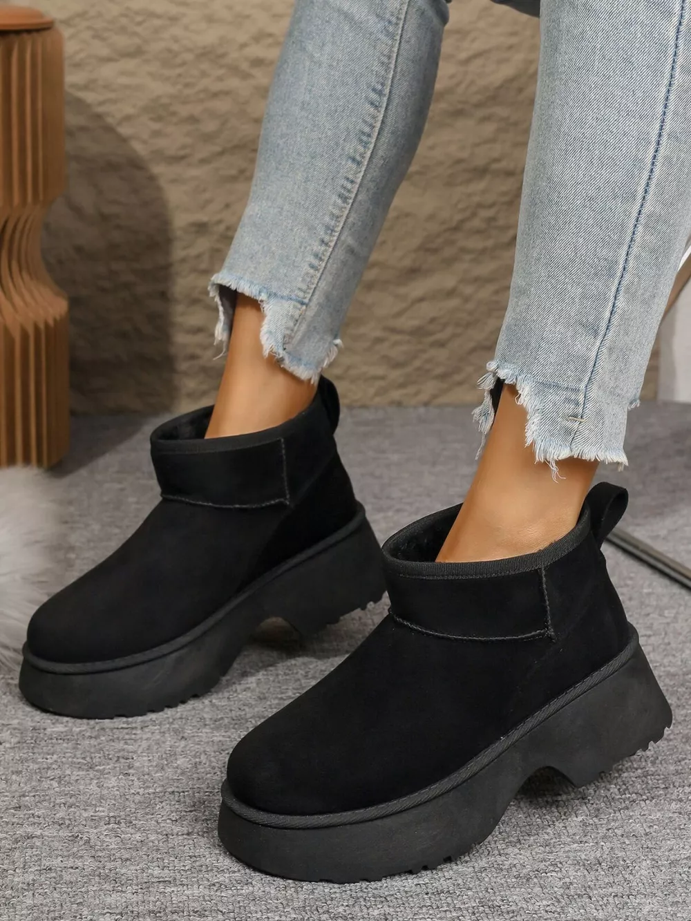 Round Toe Platform Boots, image 3