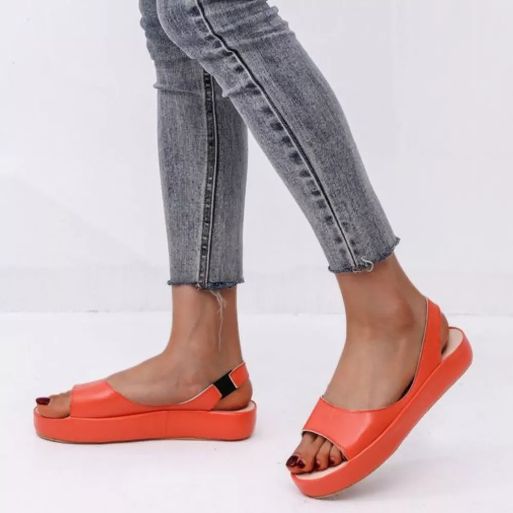 Peep Toe Platform Sandals, image 9