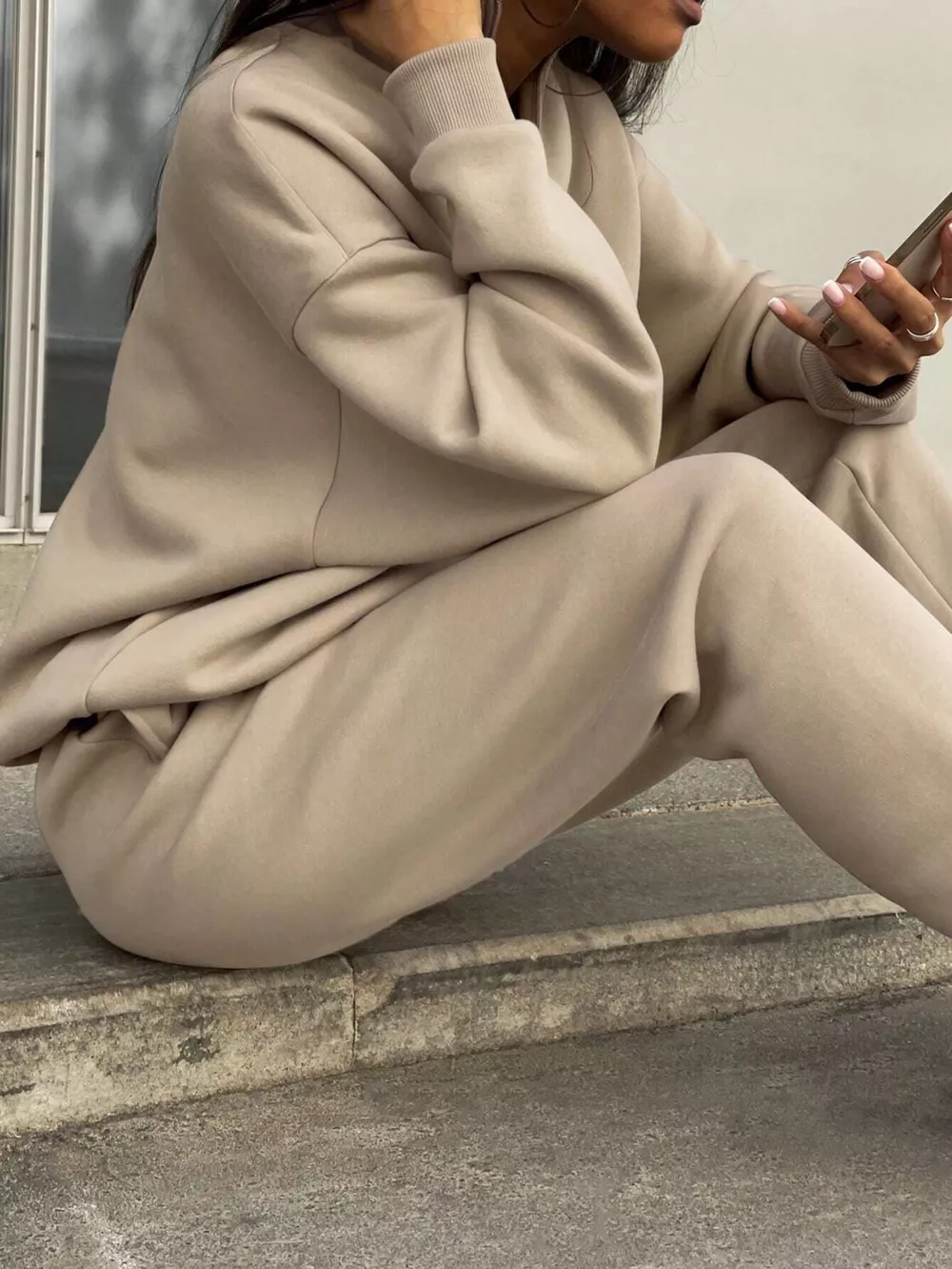 Half Zip Sweatshirt and Pants Set, image 12