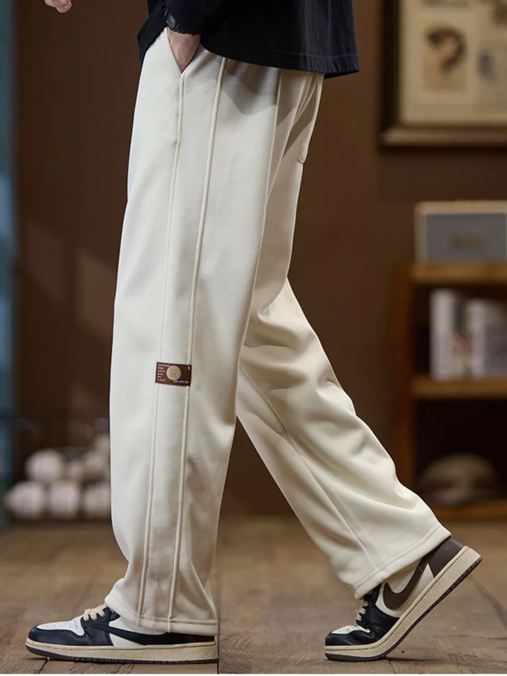 Men's Plus Size Casual Loose-Fit Drawstring Pants