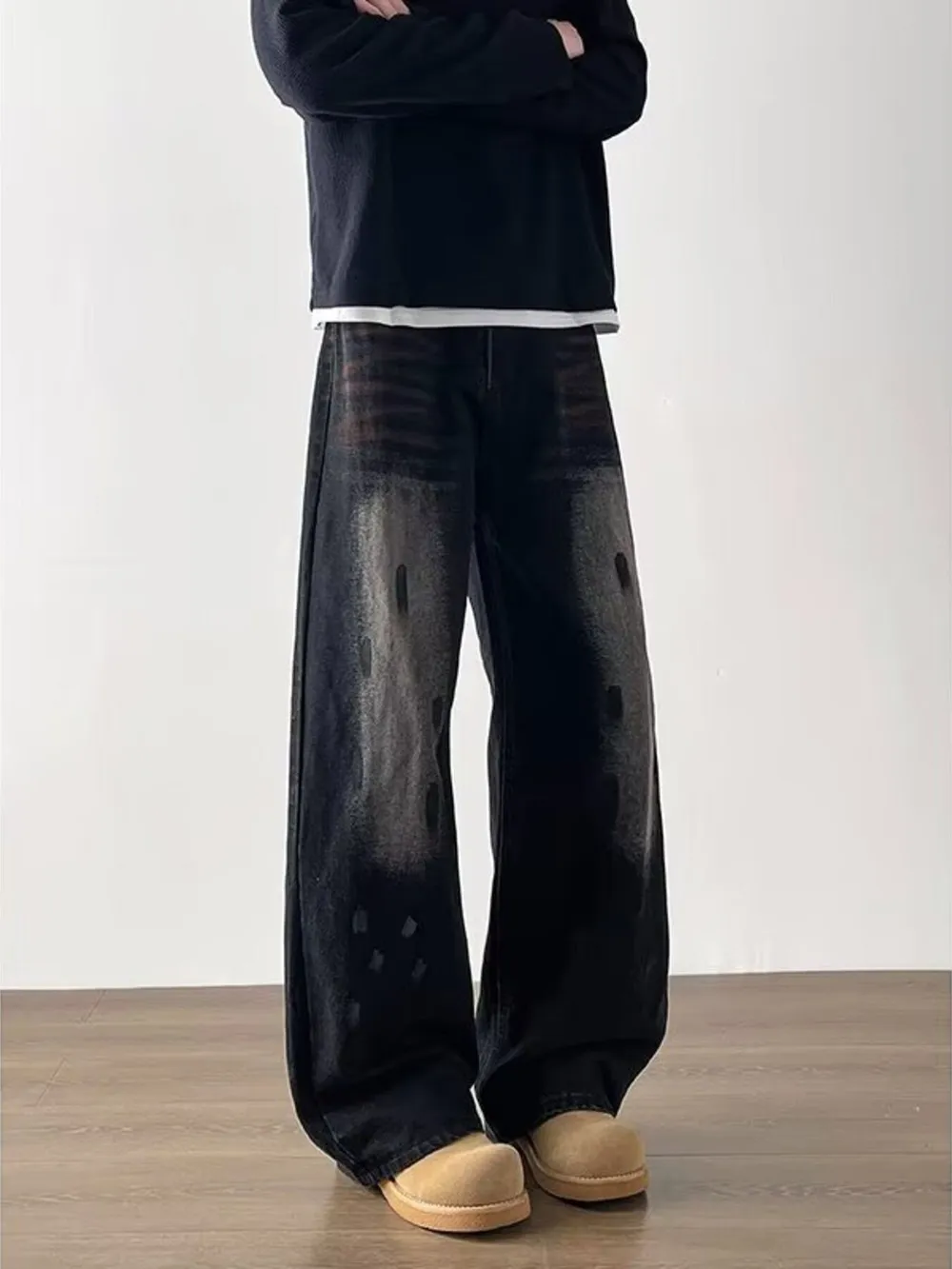 Men's Full Size Wide-Leg Jeans Plus Size, image 3
