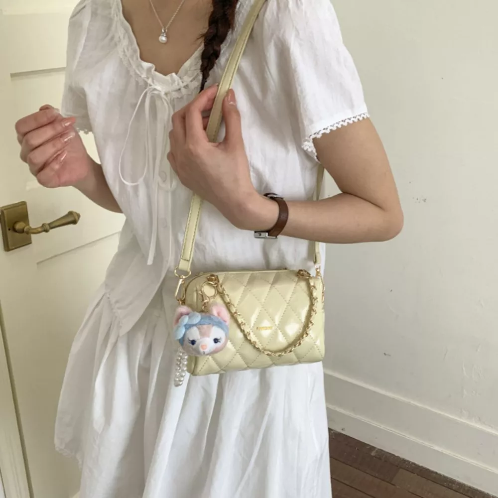 Quilted Chain Strap Crossbody Bag, image 6
