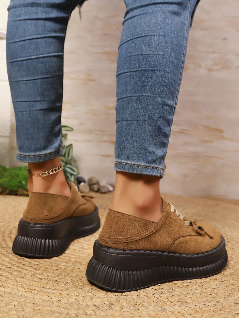 Lace Up Platform Loafers, image 3