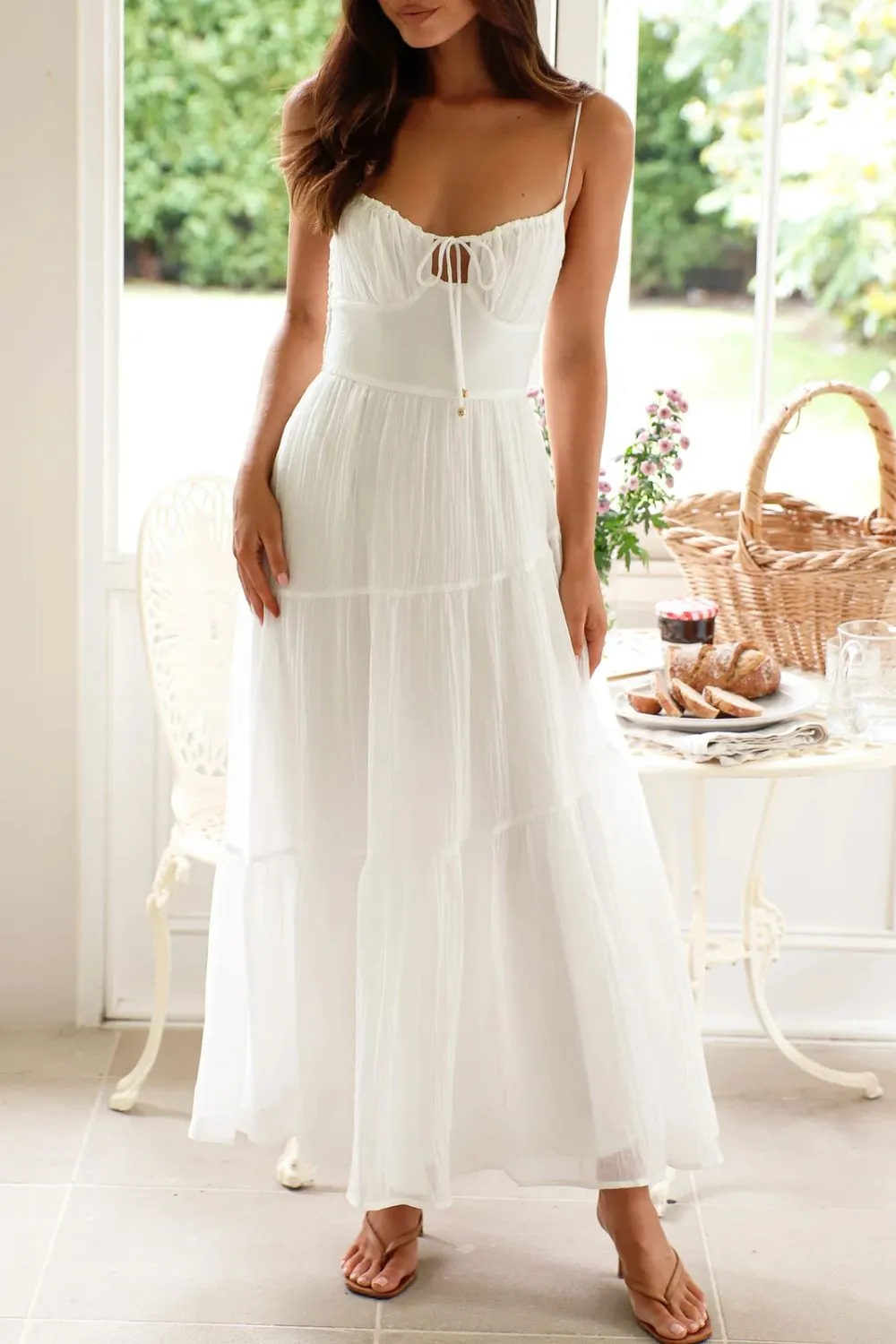 Ruched Smocked Back Cami Dress, image 12