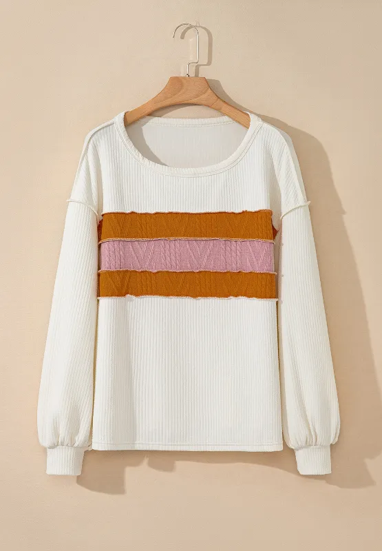 Color Block Long Sleeve Sweatshirt, image 3