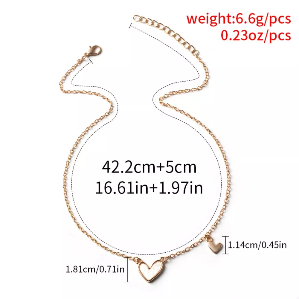 Alloy Heart Pendant Necklace, image 5