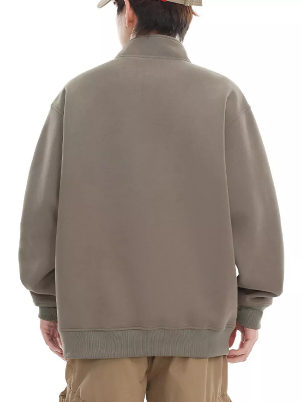 Men's Plus Size Dropped Shoulder Long Sleeve Sweatshirt, image 7