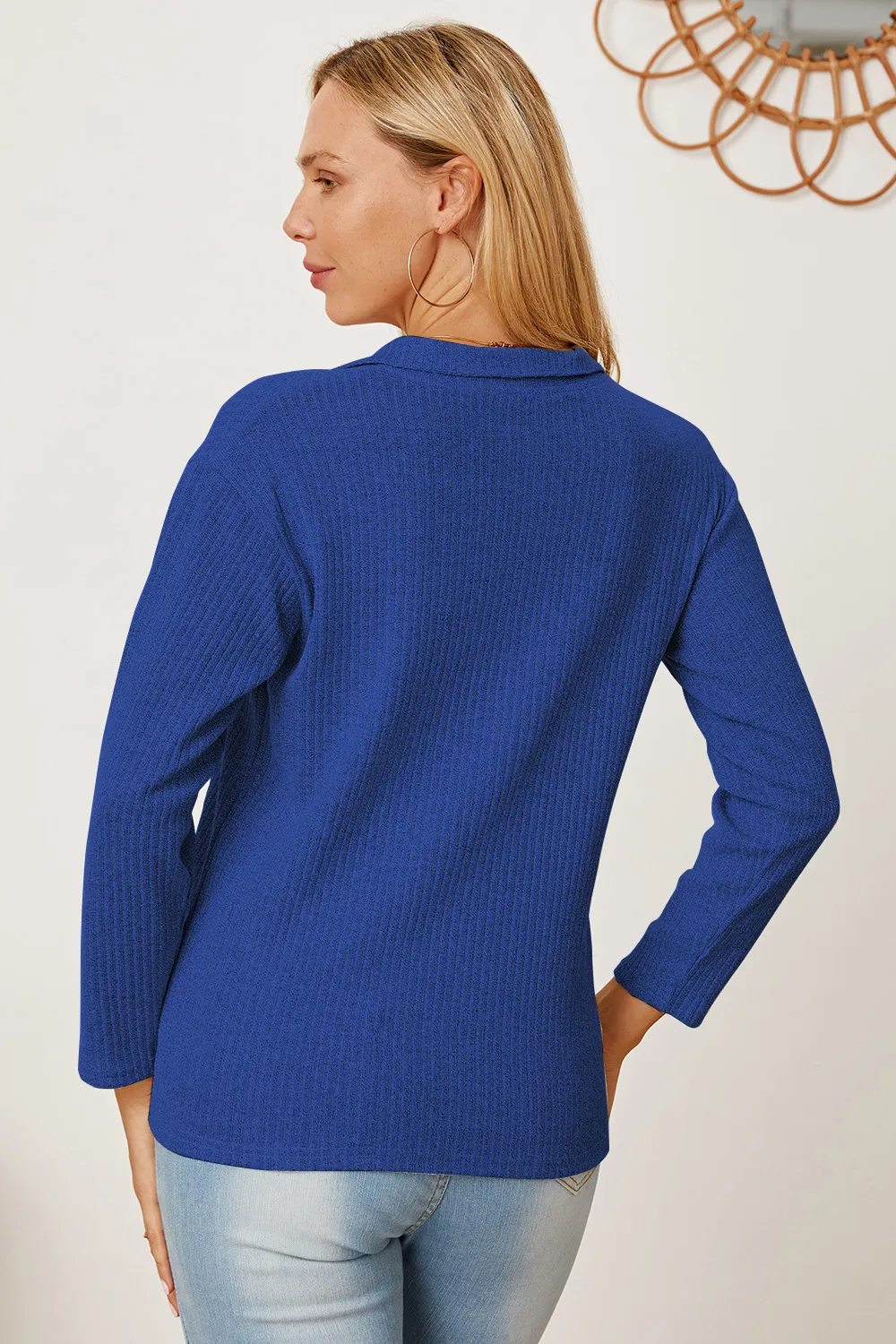 Collared Neck Dropped Shoulder T-Shirt, image 18