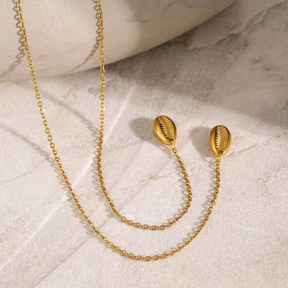 18K Gold-Plated Y-Shaped Necklace, image 3