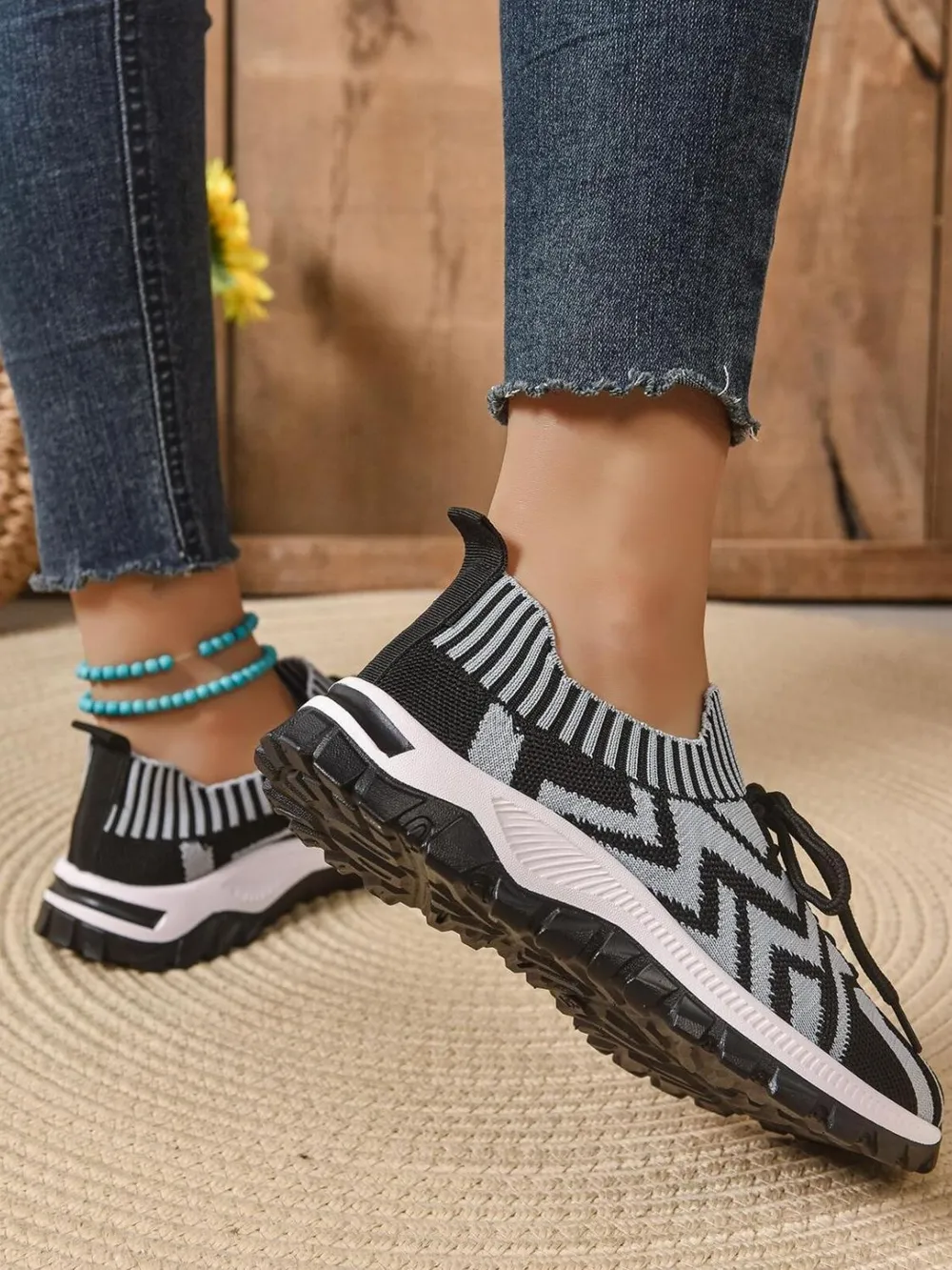 Mesh Knit Lace Up Athletic, image 14