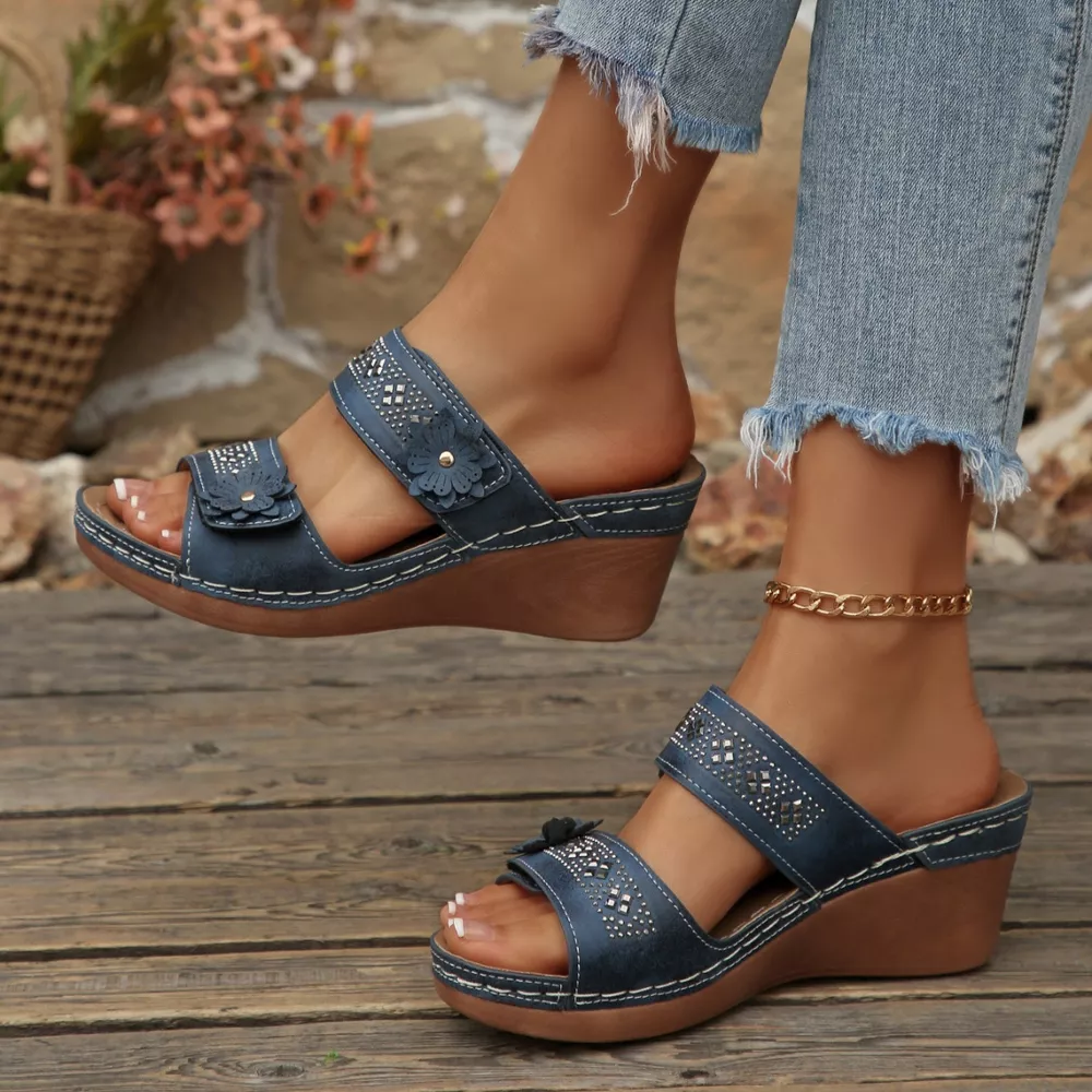 Open Toe Wedge Sandals, image 5