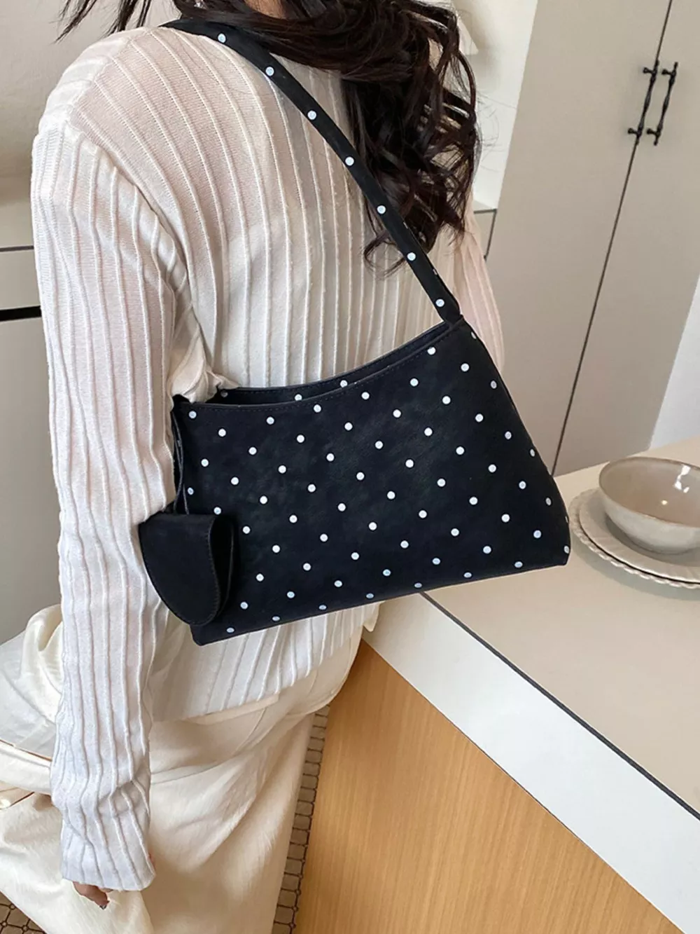 Polka Dot Shoulder Bag, image 3
