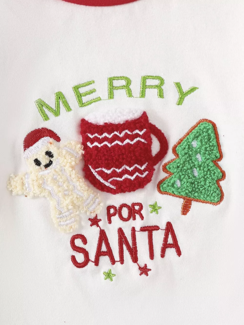 Children's Christmas Reindeer Striped Pajama Set, image 9