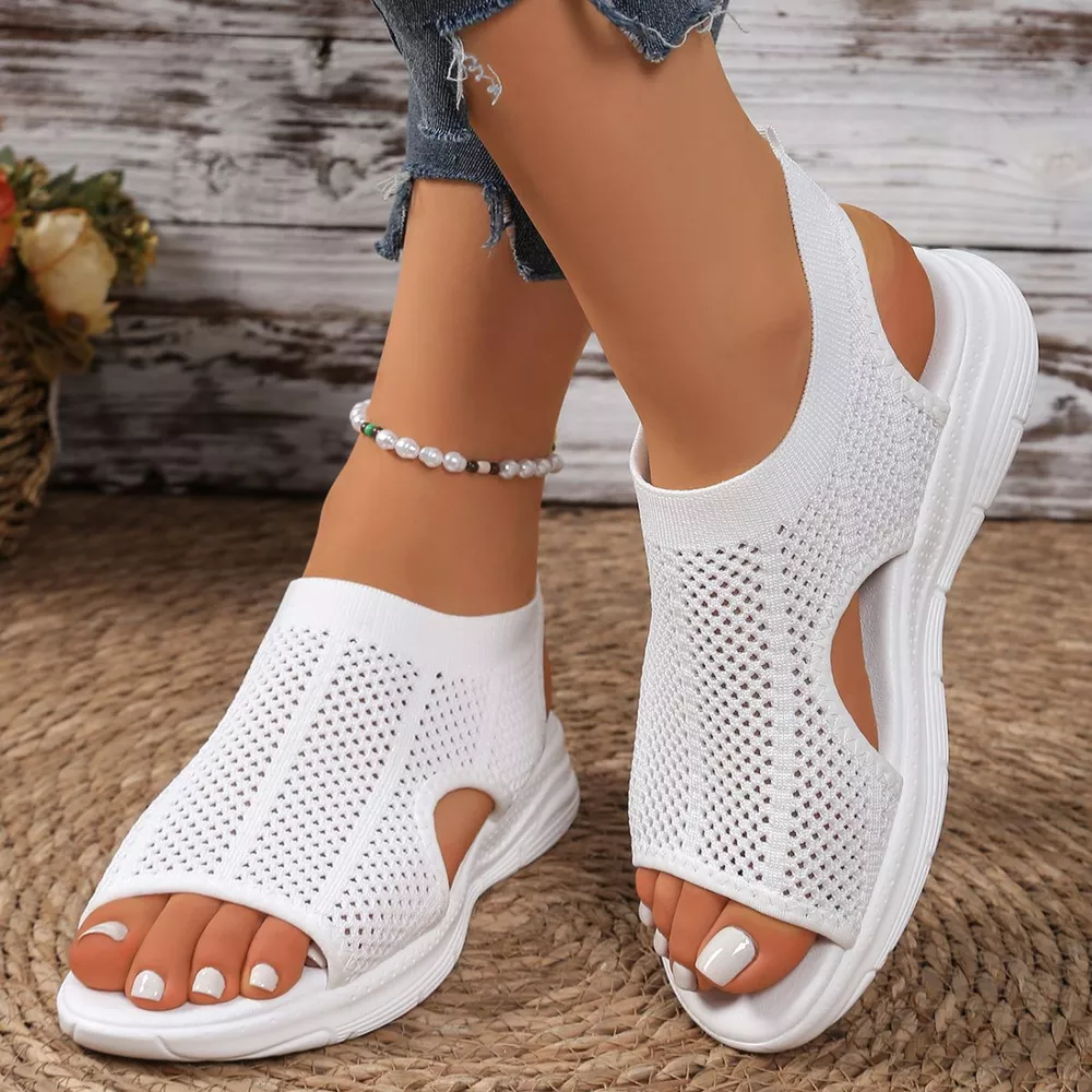 Breathable Mesh Open Toe Sandals, image 3