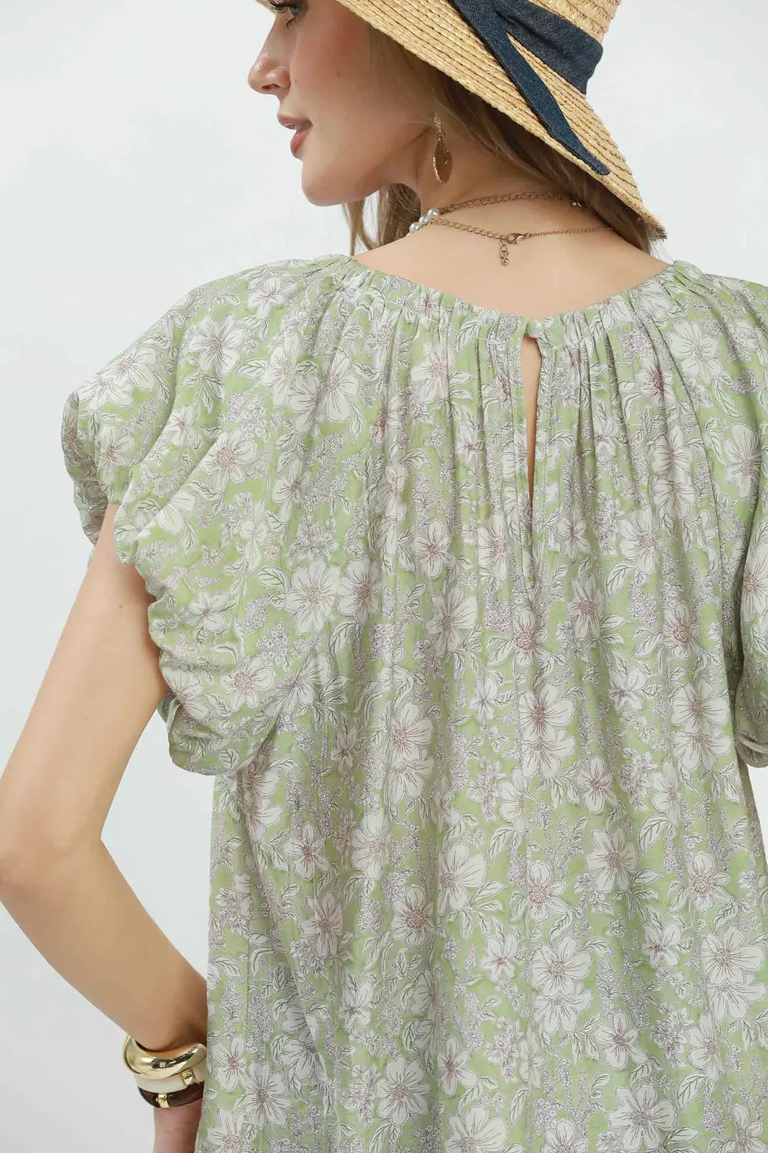 Floral Puff Sleeve Blouse, image 4